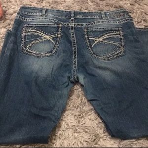 Silver plus size jeans